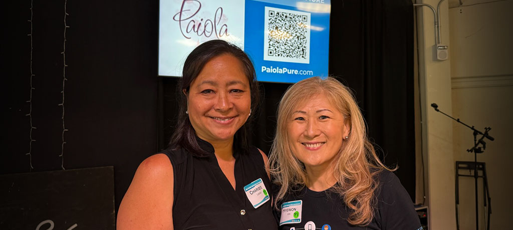 Chef Charisse and Dr. Hyewon Jun presenting at the 2025 Rheumatology Conference in Hawai'i